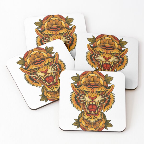 Item preview, Traditional Tiger Tattoo designed and sold by ZillaNovaArt.