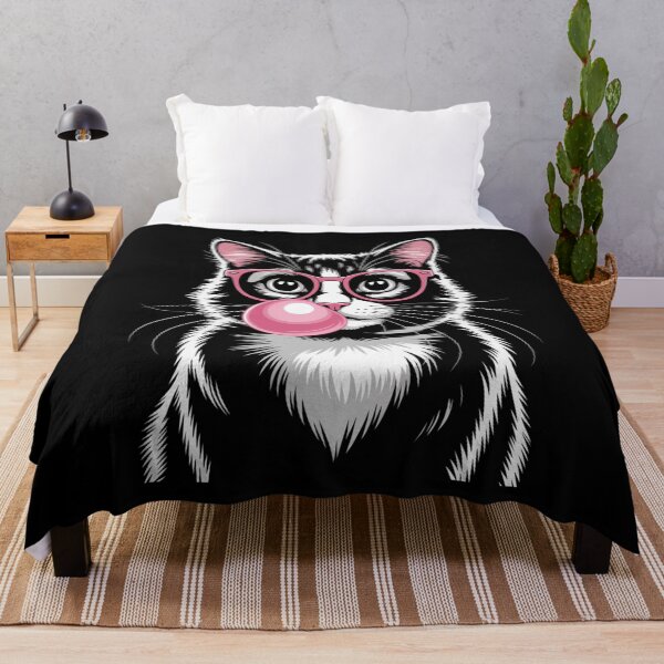 Item preview, Stylish CoolCat with Bubblegum – Funny Trendy Animal Art designed and sold by Gogetgiggles.