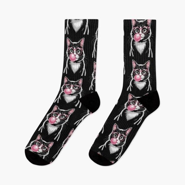 Item preview, Stylish CoolCat with Bubblegum – Funny Trendy Animal Art designed and sold by Gogetgiggles.