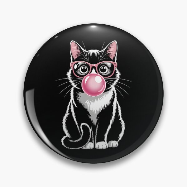 Item preview, Stylish CoolCat with Bubblegum – Funny Trendy Animal Art designed and sold by Gogetgiggles.