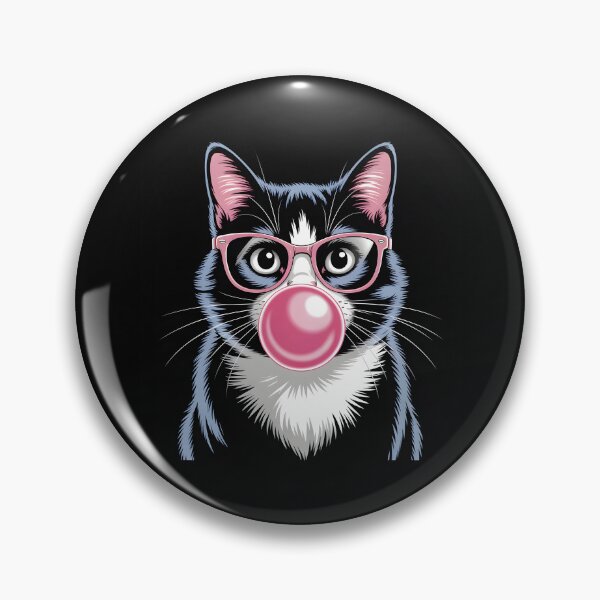 Item preview, Stylish CoolCat with Bubblegum – Funny Trendy Animal Art designed and sold by Gogetgiggles.