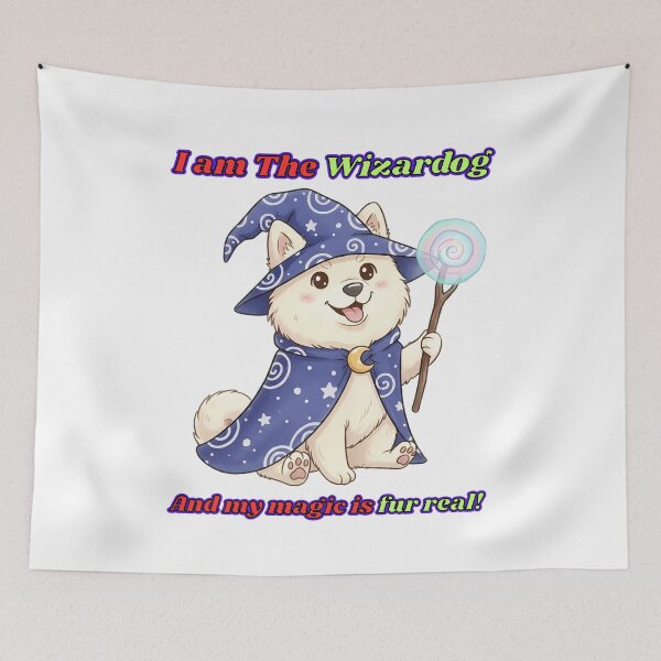 Item preview, The Wizardog | Fluffy Wizard Dog RPG Animal designed and sold by Pets & Memes & Stuff.