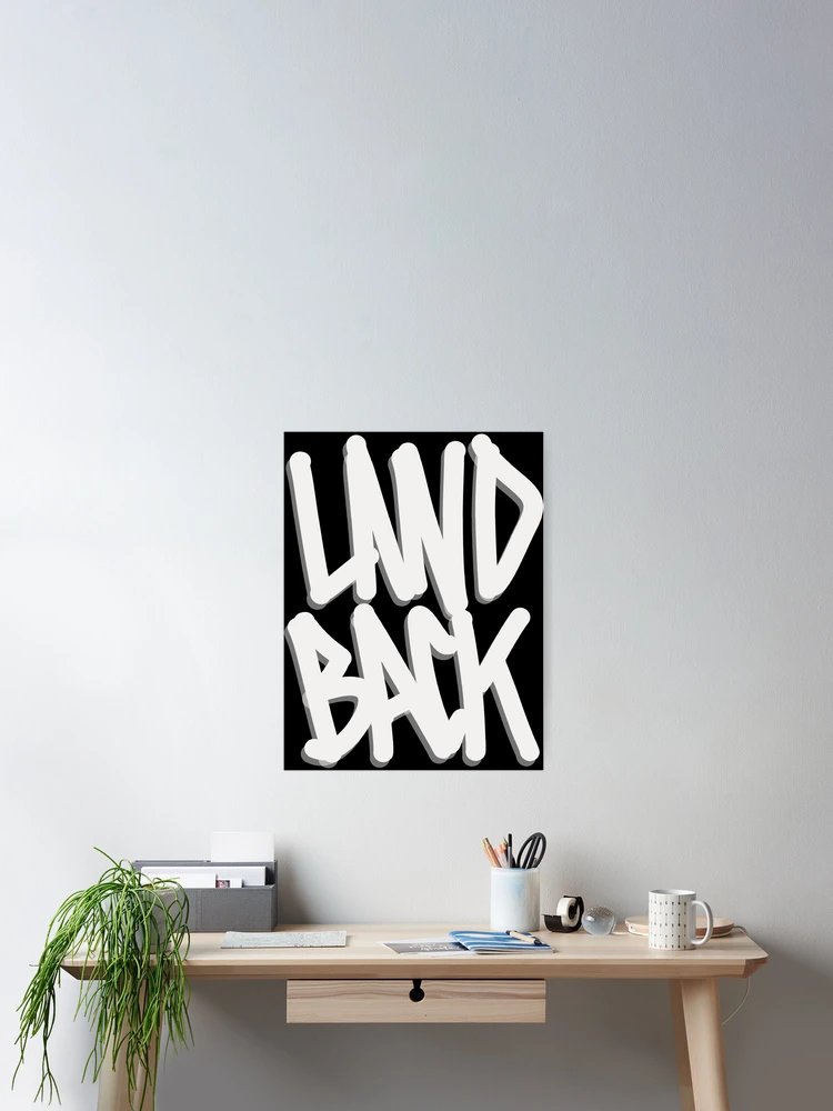Thumbnail 2 of 3, Poster, Land back  designed and sold by RZSTNCE.