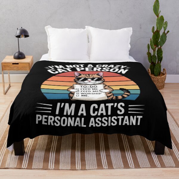 Item preview, Funny CatAssistant Quote – I’m Not a Crazy Cat Person Design designed and sold by Gogetgiggles.