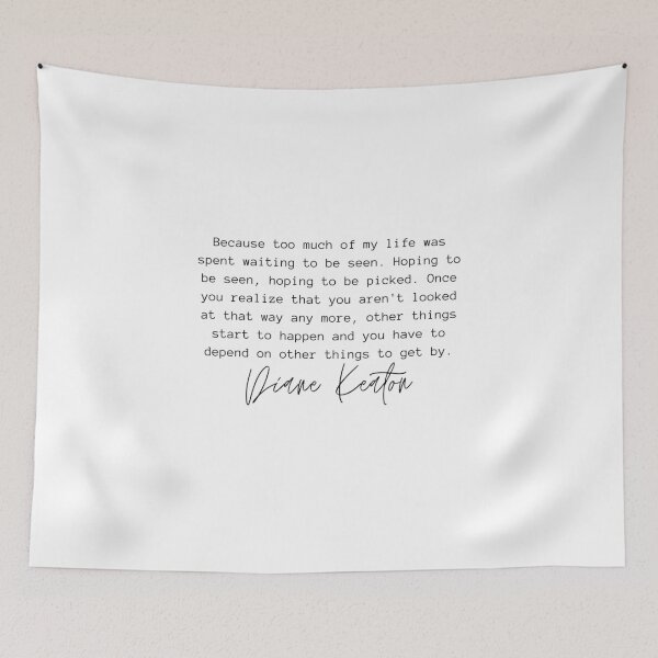Item preview, Diane Keaton Quotes designed and sold by otyliadesign.