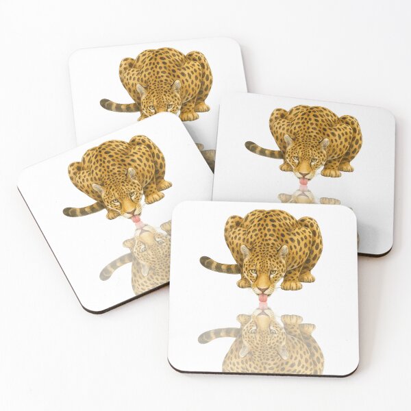 Item preview, Leopard Licking Its Reflection Art designed and sold by DariaOltes.