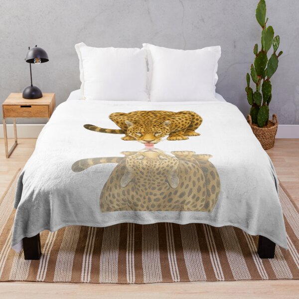 Item preview, Leopard Licking Its Reflection Art designed and sold by DariaOltes.
