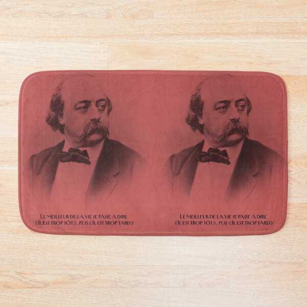 Item preview, Gustave Flaubert portrait and citation designed and sold by Filologica.