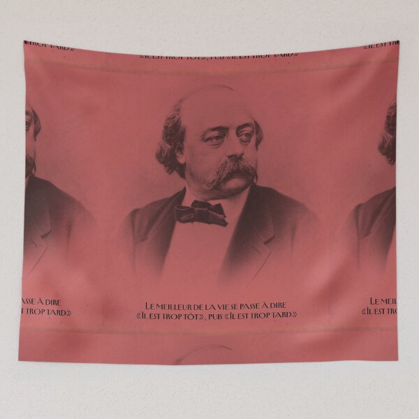 Item preview, Gustave Flaubert portrait and citation designed and sold by Filologica.