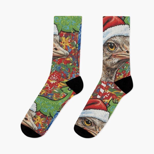 Item preview, Ostrich Claus – Funny Ugly Christmas Sweater Art designed and sold by Art's Diner.