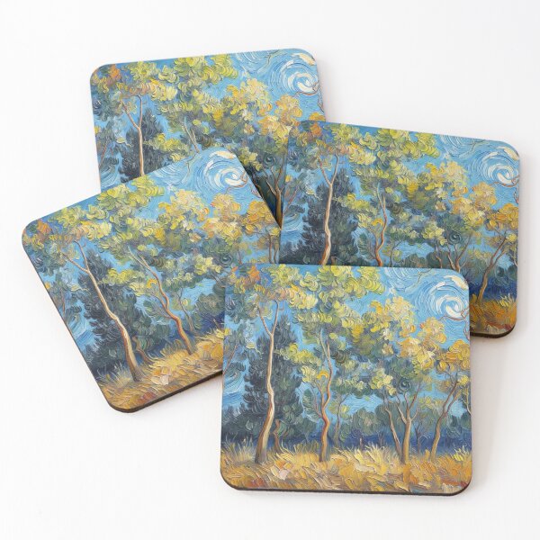 Item preview, Golden Gum Trees Australian Landscape Wall Art designed and sold by ironbarkprints.
