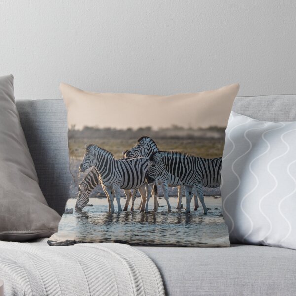 Item preview, Twilight Sips — Zebra Herd at the Waterhole, Etosha designed and sold by DavideAntoniani.