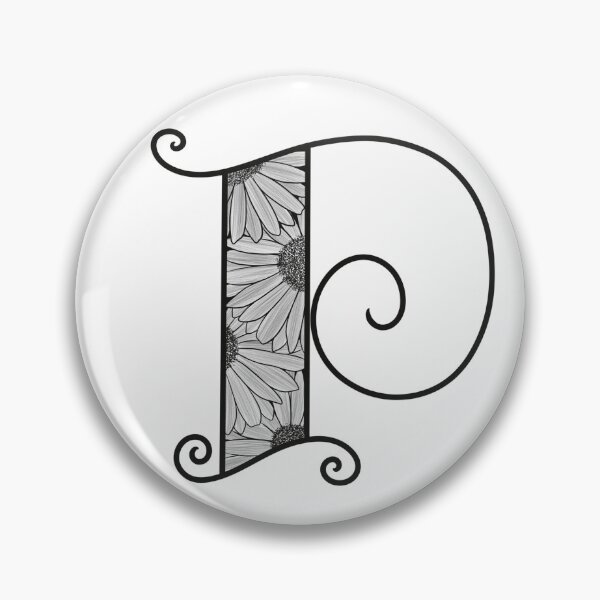 Item preview, Sunflower Inspired Letter P designed and sold by SSN-ART.