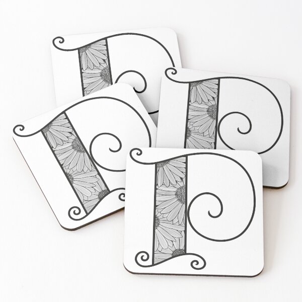 Item preview, Sunflower Inspired Letter P designed and sold by SSN-ART.