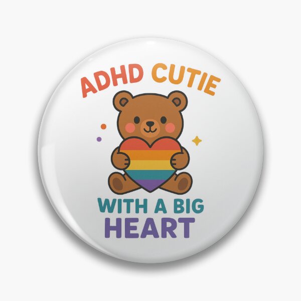 Item preview, ADHD Cutie with a Big Heart – Love & Pride designed and sold by MomParentADHD.