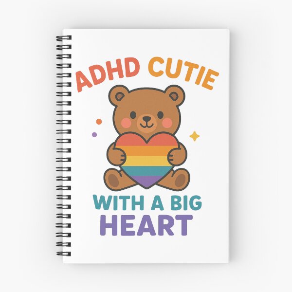 Item preview, ADHD Cutie with a Big Heart – Love & Pride designed and sold by MomParentADHD.