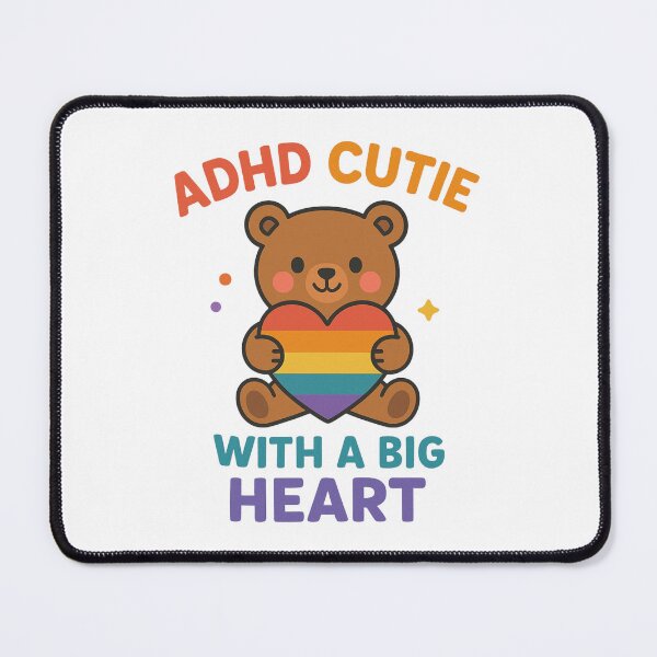 Item preview, ADHD Cutie with a Big Heart – Love & Pride designed and sold by MomParentADHD.