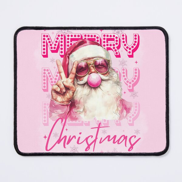 Item preview, Modern Retro Bubble Gum Christmas Santa designed and sold by SaltedBeachPaperie.
