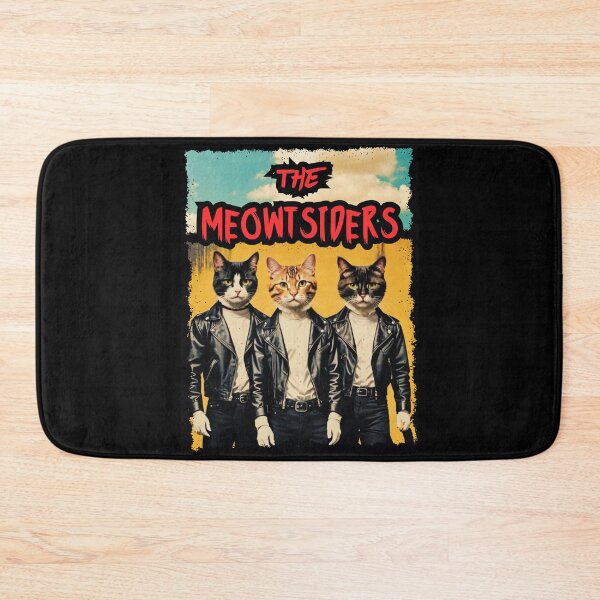 Item preview, Vintage / Retro “The Meowtsiders” The cat version of The Outsiders Movie  designed and sold by Strong Paw Apparel.