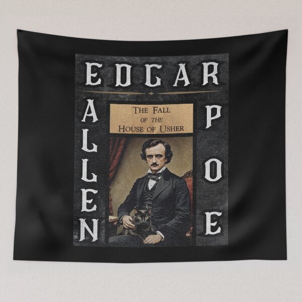 Item preview, Vintage / Retro Edgar Allen Poe/Cat designed and sold by Strong Paw Apparel.