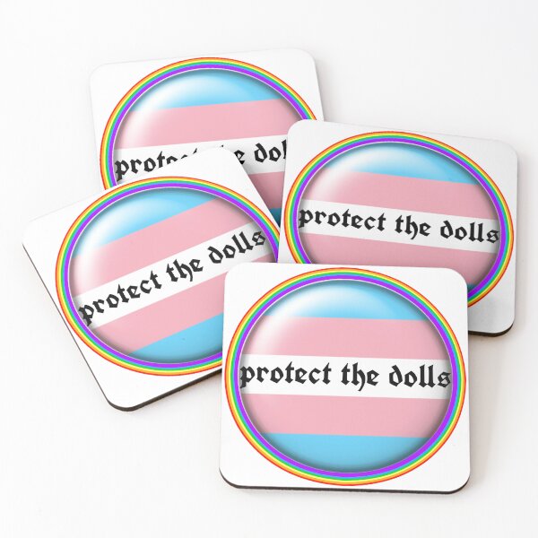Item preview, Protect the Dolls Trans Pride Flag Rainbow Circle  designed and sold by 2CRE8IVE4925.