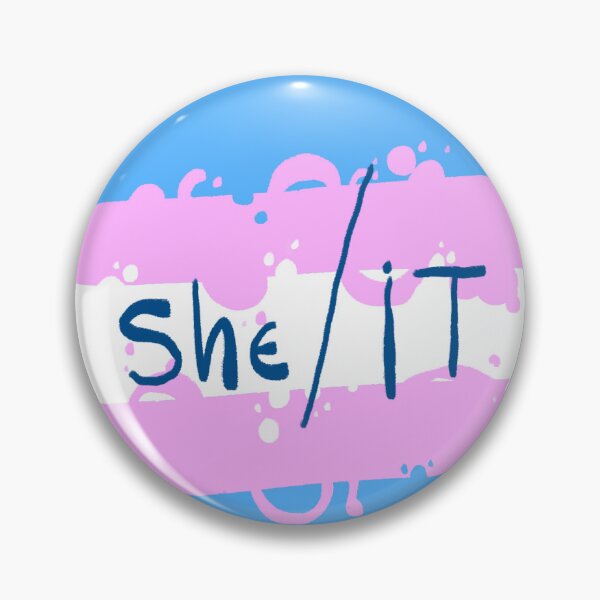 Item preview, Splotchy Trans Flag - She / It designed and sold by RayBongyStore.
