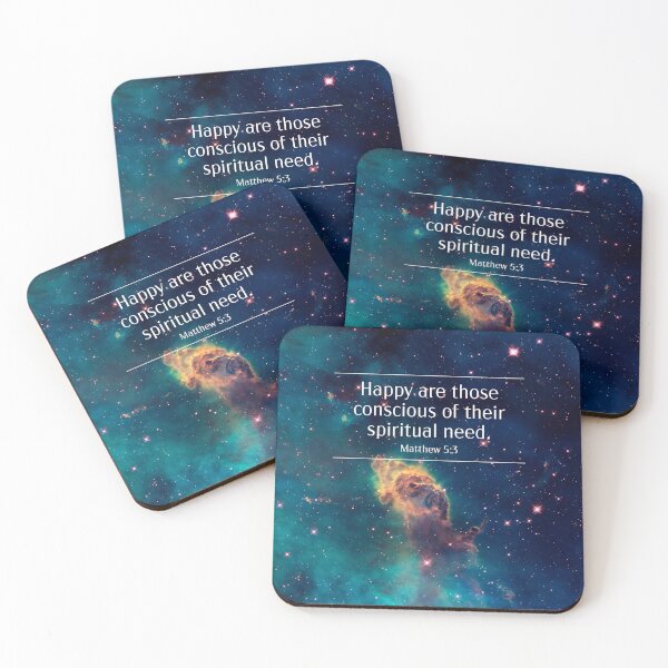 Item preview, 2026 Yeartext Matthew 5:3 (Space Galaxy) designed and sold by Paper Bee Gift Shop.