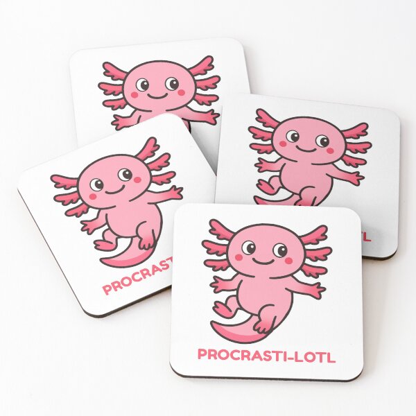 Item preview, Procrasti-Lotl – Funny Axolotl Cartoon designed and sold by CanSparkleArt.