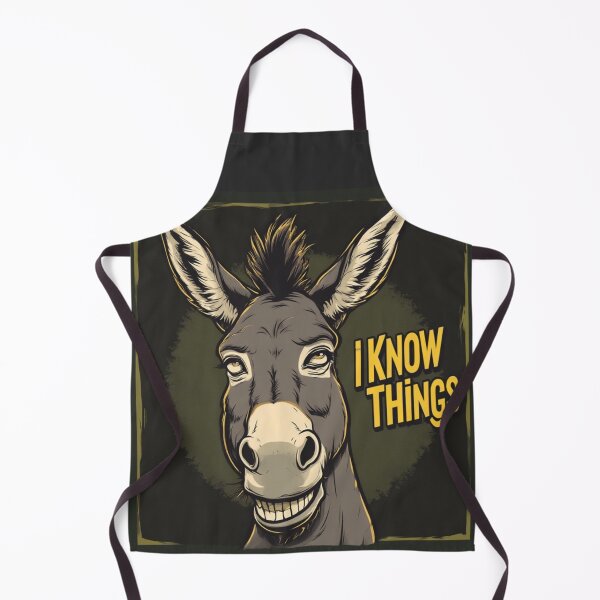Item preview, Grim Grinning Donkey | I KNOW THINGS Sarcastic Funny Dark Humor Vector designed and sold by David R Sawin The Architects Of Eden.