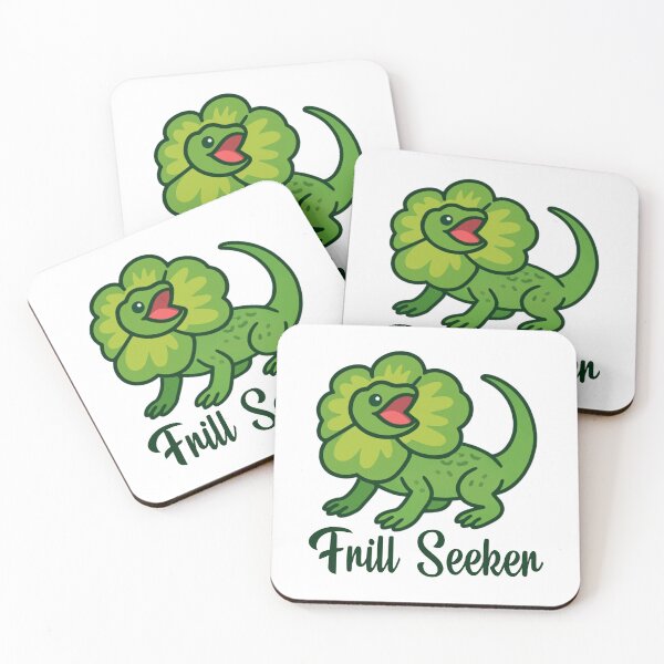 Item preview, Frill Seeker – Cheeky Frill-Neck Lizart Cartoon designed and sold by CanSparkleArt.