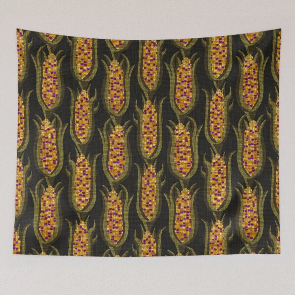 Item preview, Colorful Corn - black designed and sold by marialindemann.