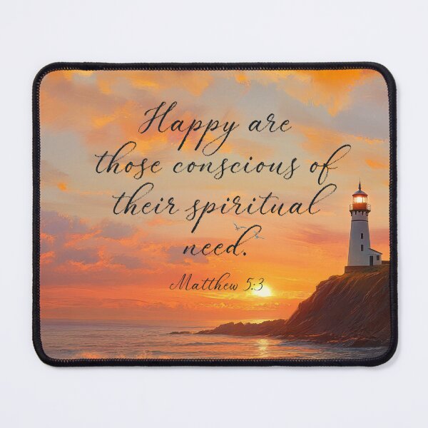 Item preview, 2026 Yeartext Matthew 5:3 (Sunset Beach) designed and sold by Paper Bee Gift Shop.