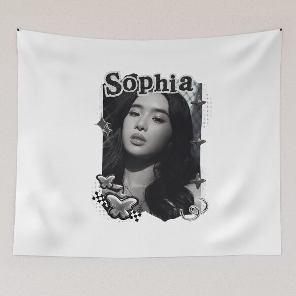 Item preview, KATEYE Sophia Kpop Y2K Group Black and White Collage Digital Art Portrait designed and sold by AJUNICE STUDIO.