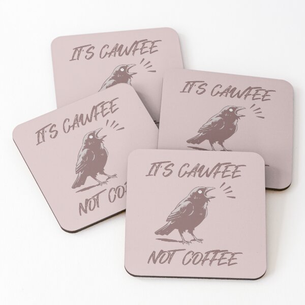 Item preview, It's Cawfee Not Coffee Funny Pun designed and sold by NosandEdgy.
