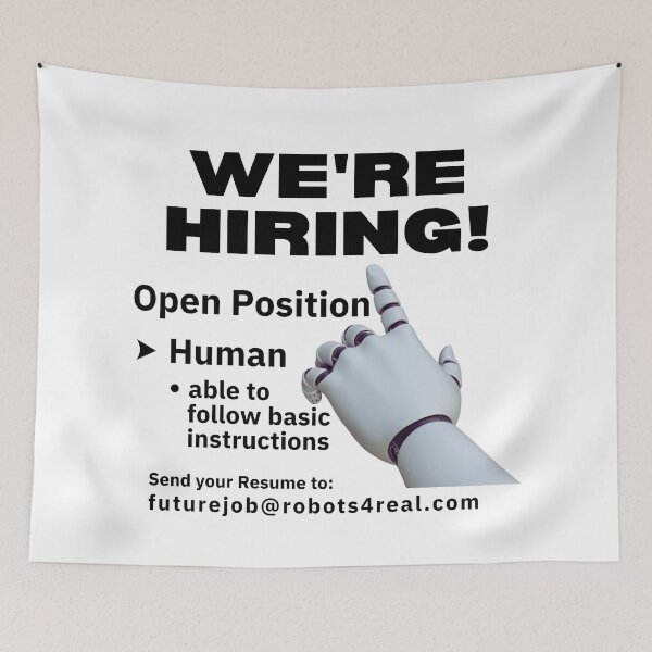 Item preview, Future Mankind Job Recruitment! designed and sold by MPC-Mince-Pies.