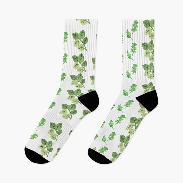Item preview, Watercolor Kale and Basil Leaf Pattern – Hand-Painted Green Herb Design designed and sold by Cultradesign.