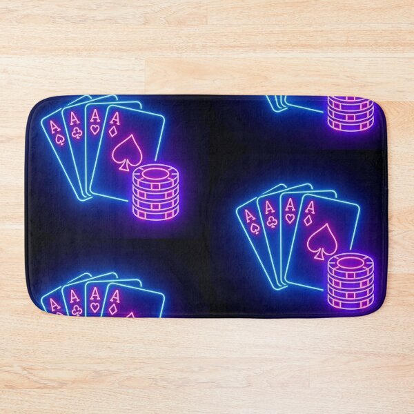 Item preview, Poker Night Glow - Neon Poker Cards  designed and sold by Gletschie.