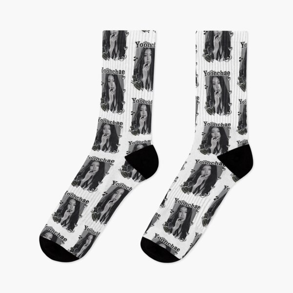 Item preview, KATEYE Yoonchae Kpop Y2K Group Black and White Collage Digital Art Portrait designed and sold by AJUNICE STUDIO.