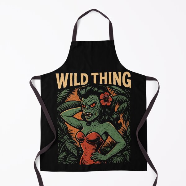 Item preview, Wild Thing Rockabilly Monster Girl Tropical Kustom Kulture Tee designed and sold by Retroaugogo.