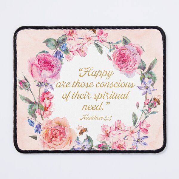 Item preview, 2026 Yeartext Matthew 5:3 (Floral Wreath) designed and sold by Paper Bee Gift Shop.