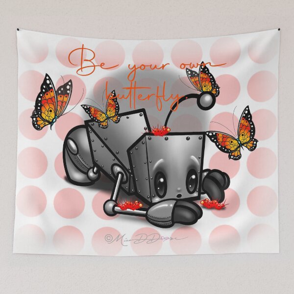 Item preview, Doodle Bots- Be Your Own Butterfly designed and sold by MetroINKbooks.