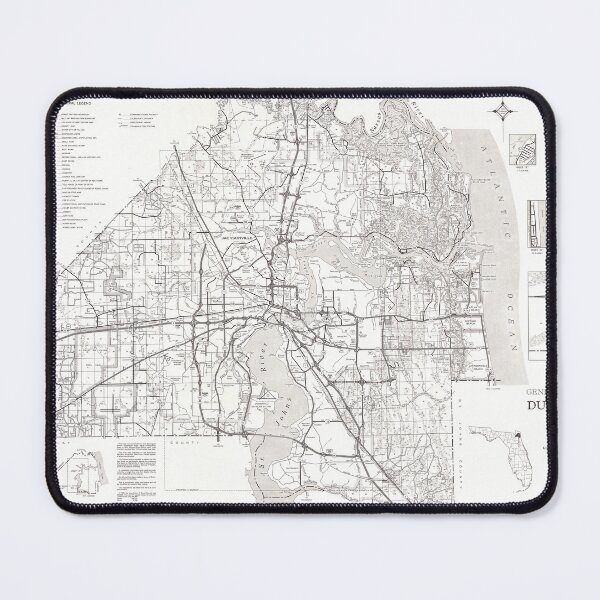 Item preview, Duval County Road Map designed and sold by John Michael Smith.
