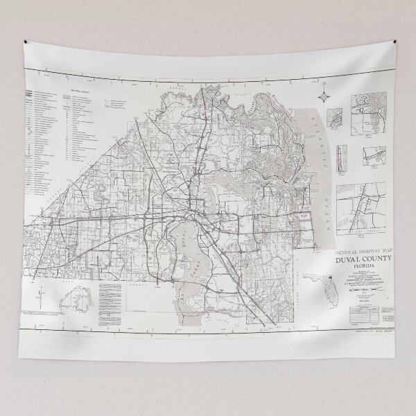 Item preview, Duval County Road Map designed and sold by John Michael Smith.