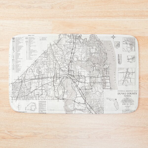 Item preview, Duval County Road Map designed and sold by John Michael Smith.