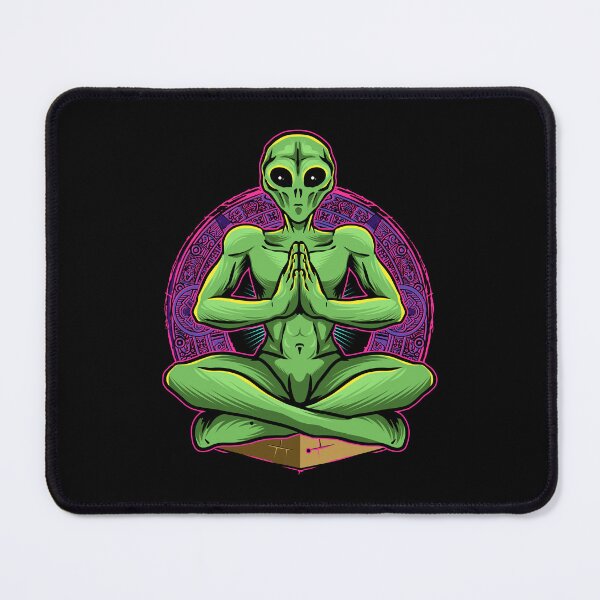 Item preview, Alien meditating in space designed and sold by Joncasmiart.