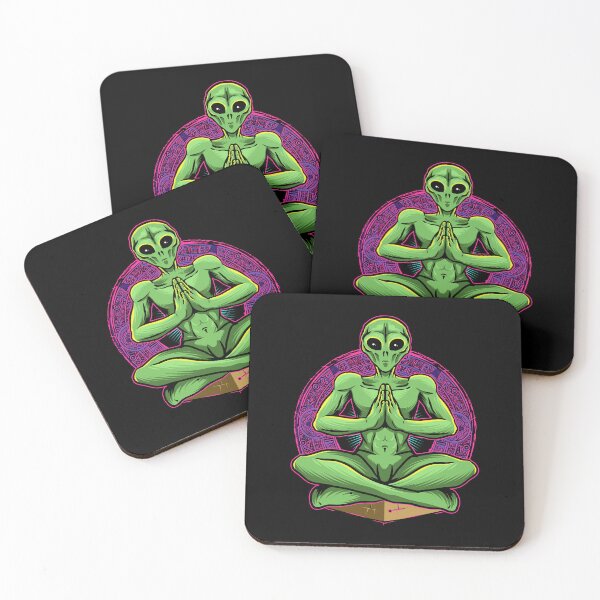 Item preview, Alien meditating in space designed and sold by Joncasmiart.