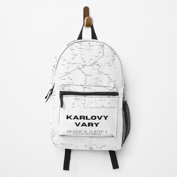 Item preview, Karlovy Vary Minimalist City Map – Elegant Black and White Print designed and sold by RM-Journey.