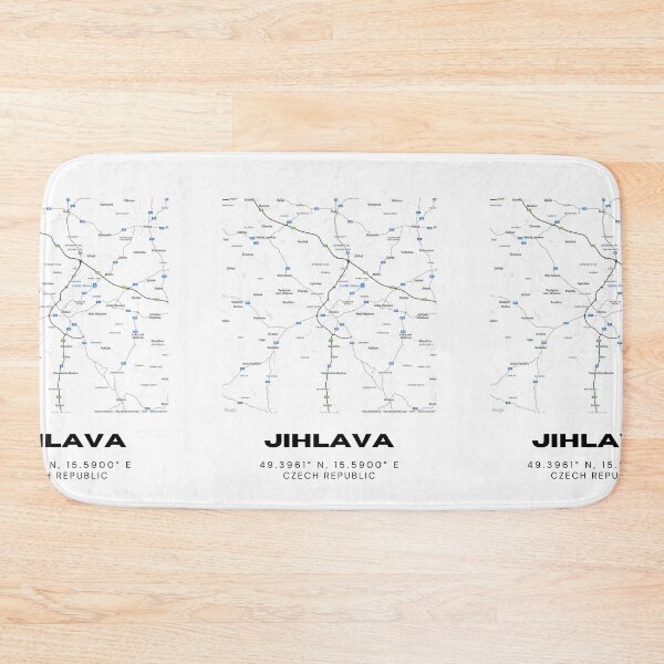 Item preview, Jihlava Minimalist City Map – Modern Czech Republic Print designed and sold by RM-Journey.