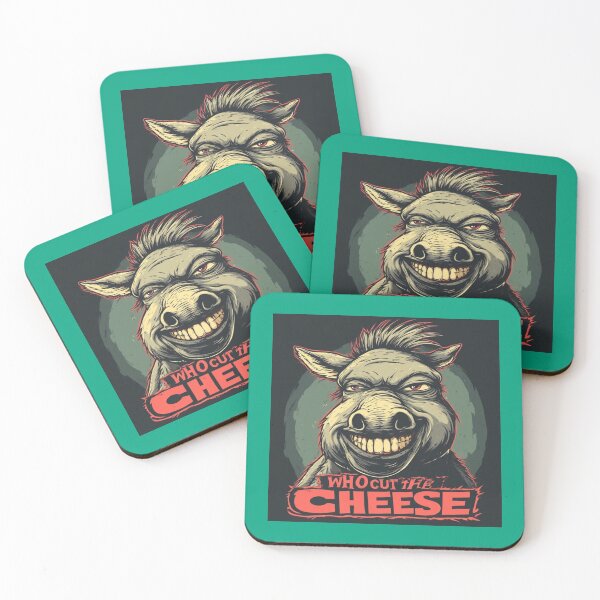 Item preview, Who Cut The Cheese Donkey | Funny Retro Graphic Tee Vector designed and sold by Eden Underground Radio (Official Merch).