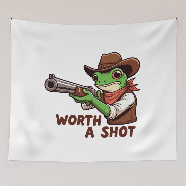 Item preview, Cowboy Frog Shotgun Worth A Shot  designed and sold by Gkinoki.
